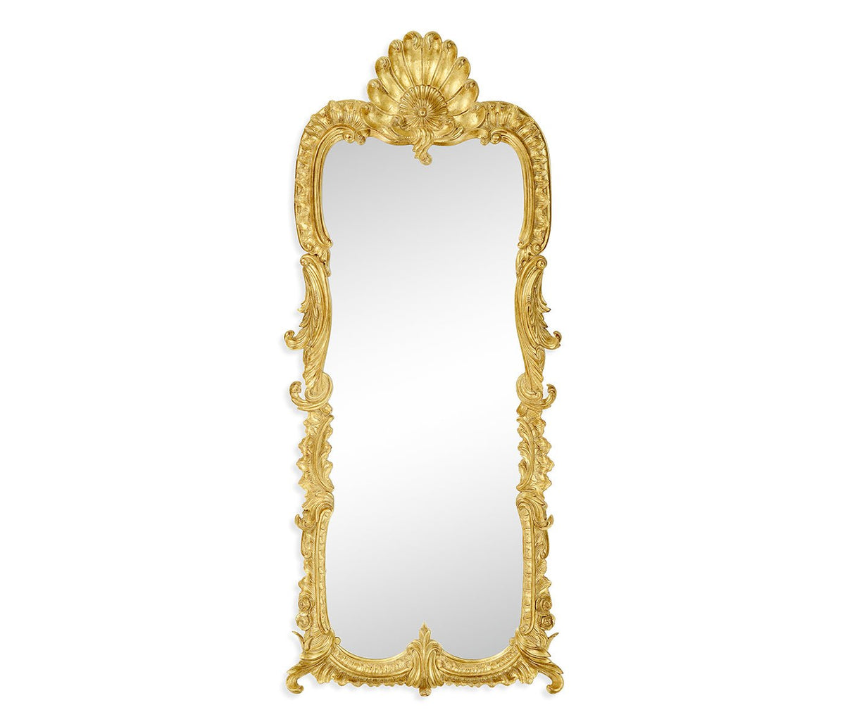 Versailles Collection - Tall Gilded Mirror with Scallop Shell Mirrors| Jonathan Charles