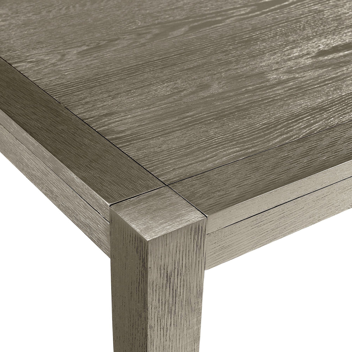 Versailles Contemporary Rectangular Dining Table With 1x24 leaf in Grey Dining Tables| Roots Furniture
