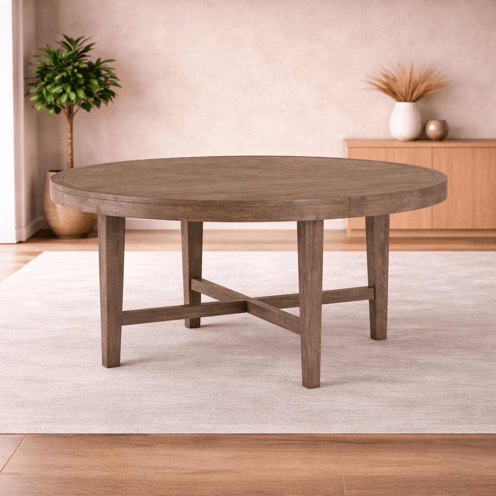 Versailles Contemporary Round Dining Table Complete - Al Rugaib Furniture