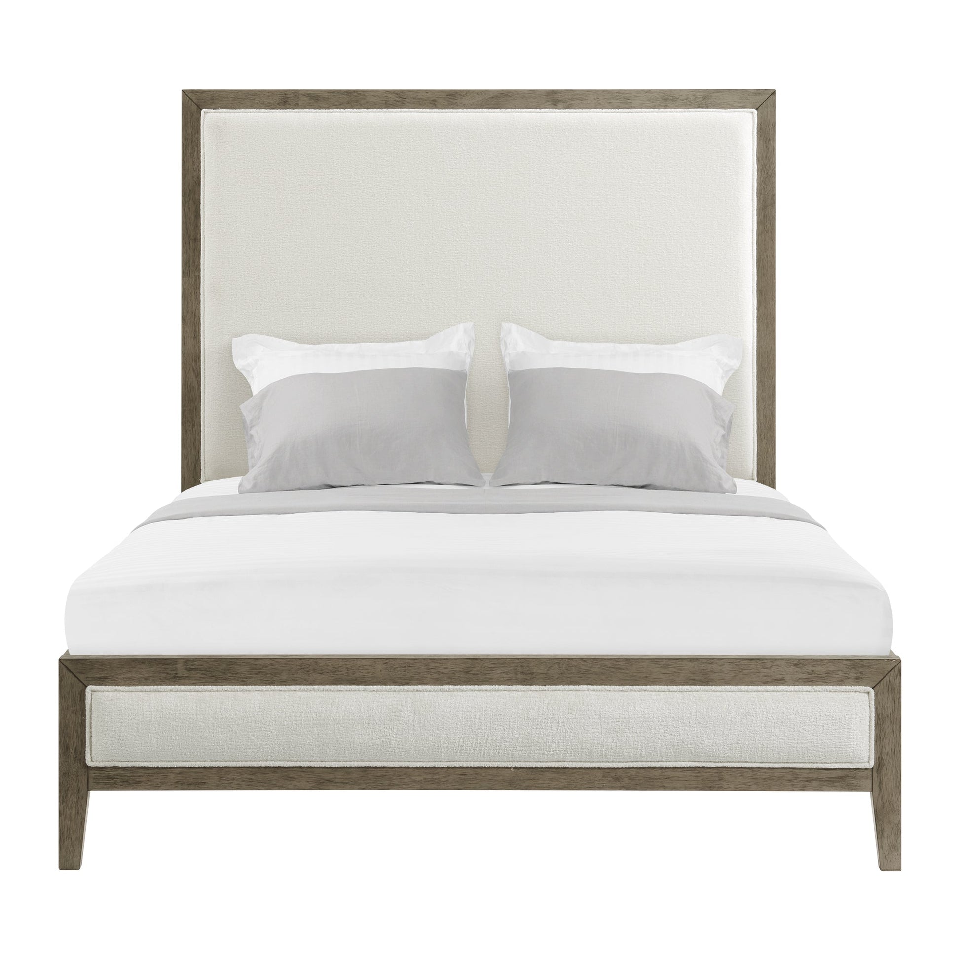 Versailles Contemporary White Bouclé Bed Beds| Roots Furniture