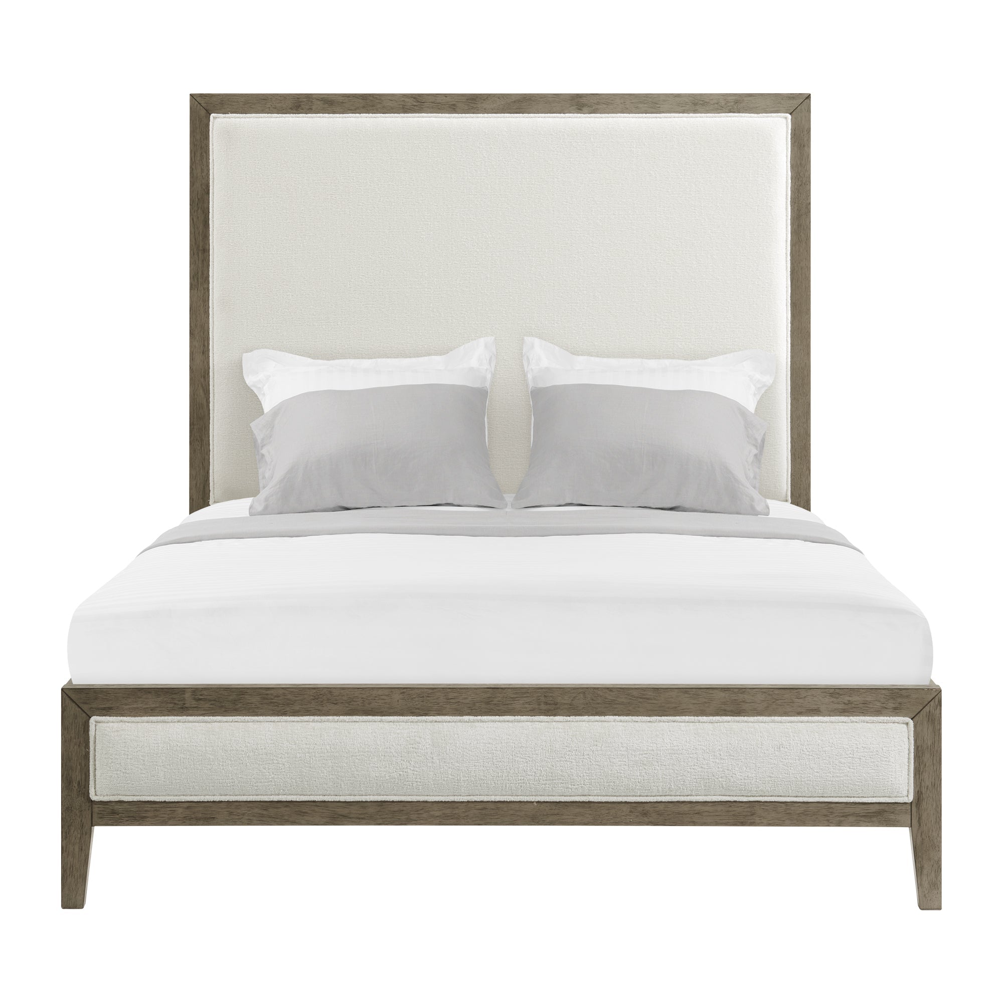 Versailles Contemporary White Bouclé King Bedroom Set Coverlet Sets| Roots Furniture
