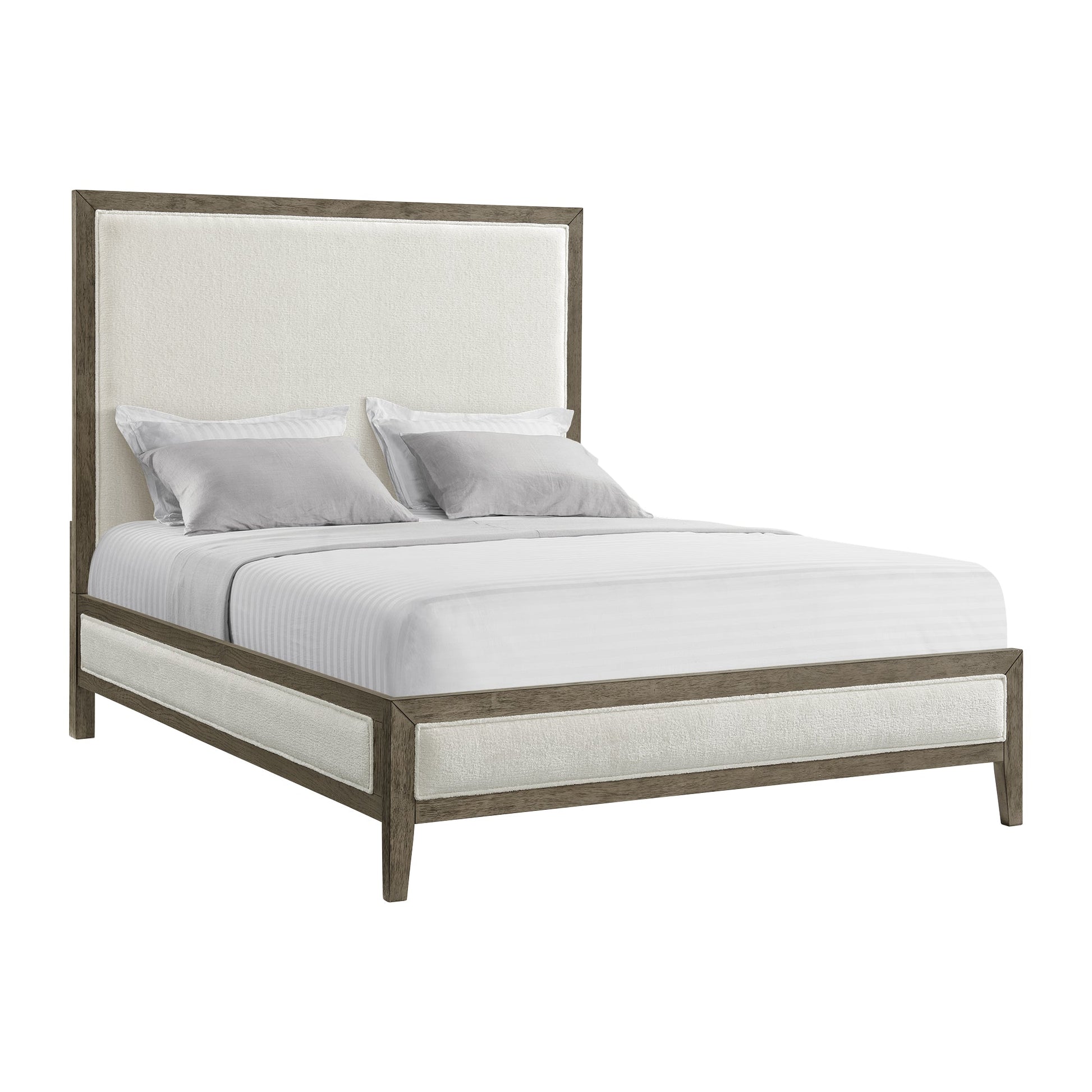 Versailles Contemporary White Bouclé King Bedroom Set Coverlet Sets| Roots Furniture