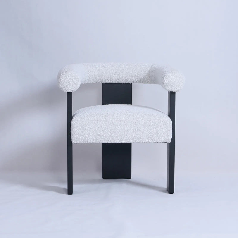 Verve Boucle Cream Dining Chair - Al Rugaib Furniture