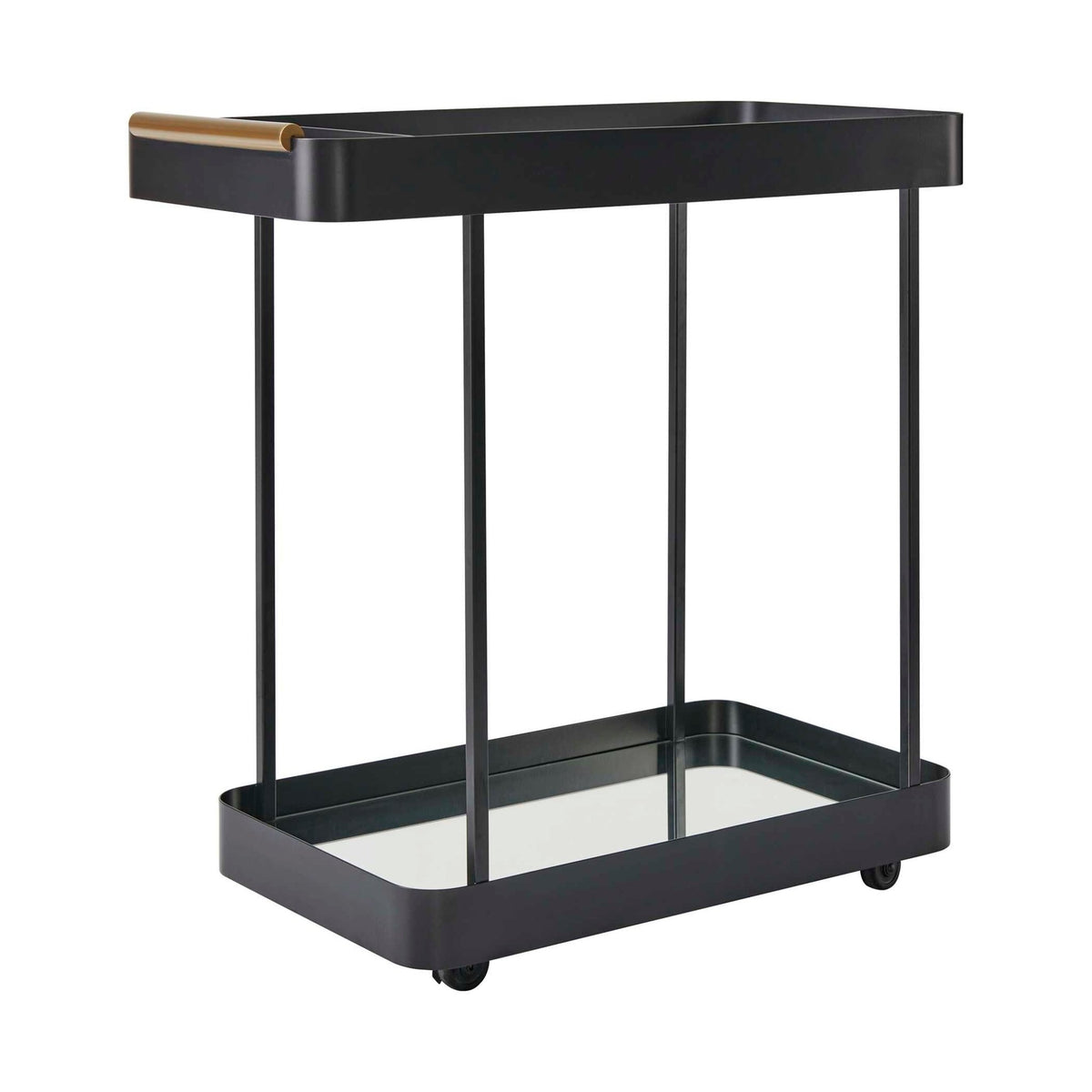 Vesper Black Iron Bar Cart Serving Carts| Uttermost