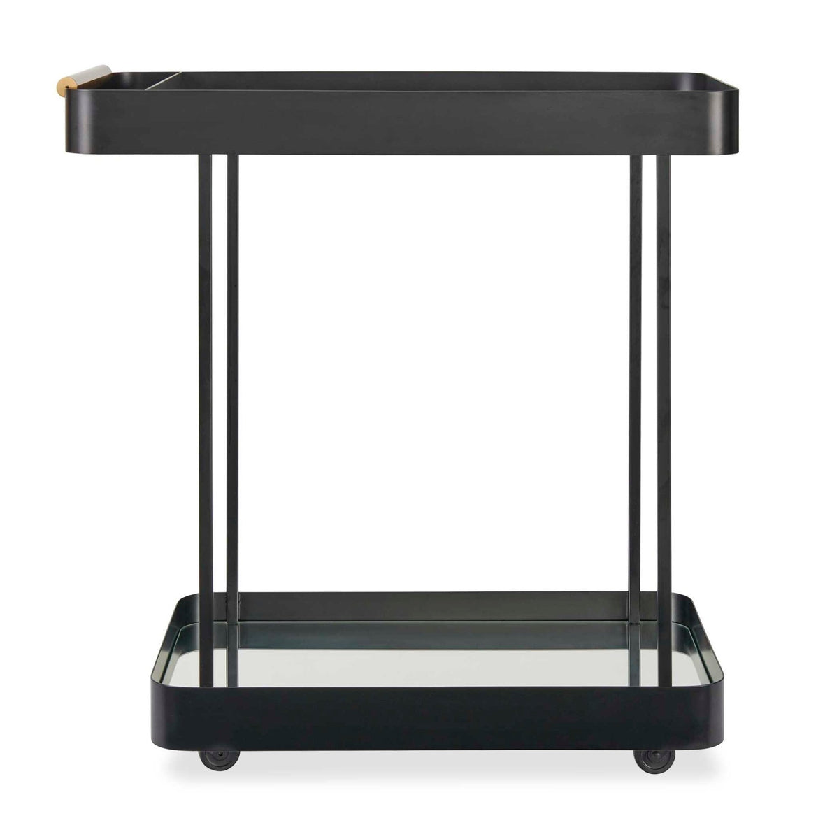 Vesper Black Iron Bar Cart Serving Carts| Uttermost