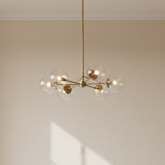 Vespera Crystal Chandelier chandeliers| Roots Furniture