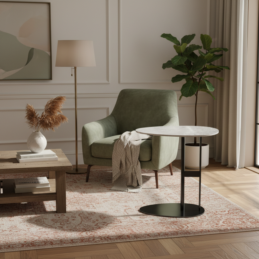 Victoria Sintered Stone End Table Coffee Tables| Roots Furniture