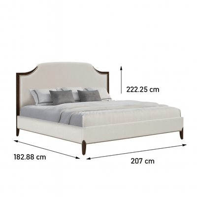 Victorian Dreams Beige Bed - Al Rugaib Furniture