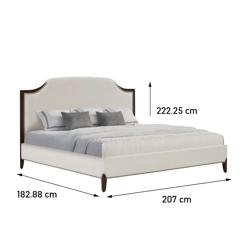 Victorian Dreams Beige Bed - Al Rugaib Furniture