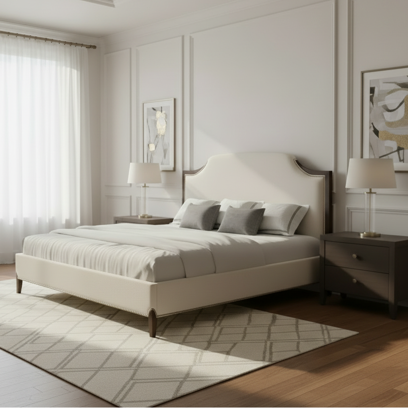 Victorian Dreams Beige Bed Beds| AlRugaib Furniture