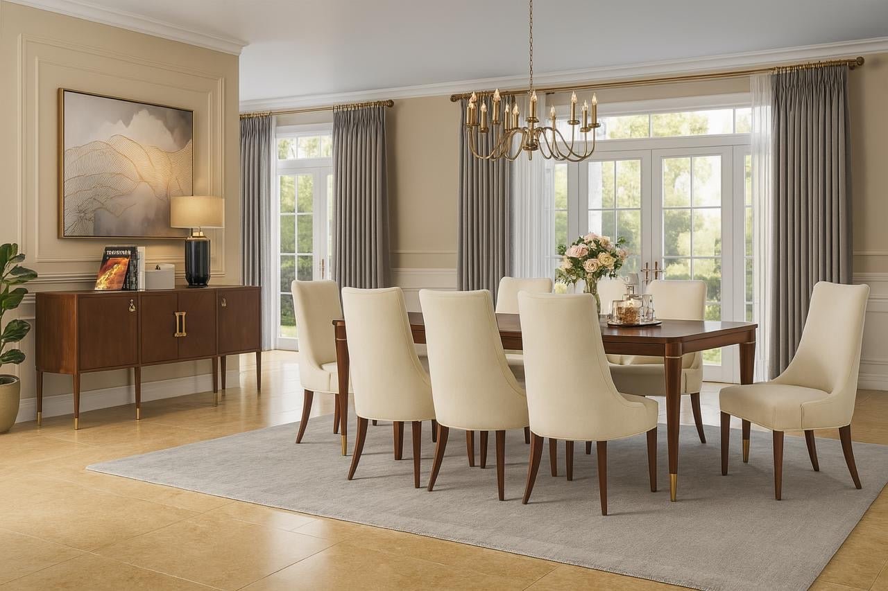 Victorian Dreams Brown Dining Table Dining Tables| AlRugaib Furniture