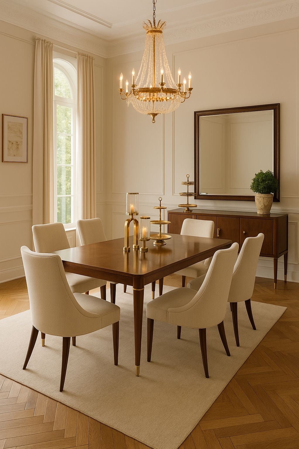 Victorian Dreams Brown Dining Table Dining Tables| AlRugaib Furniture