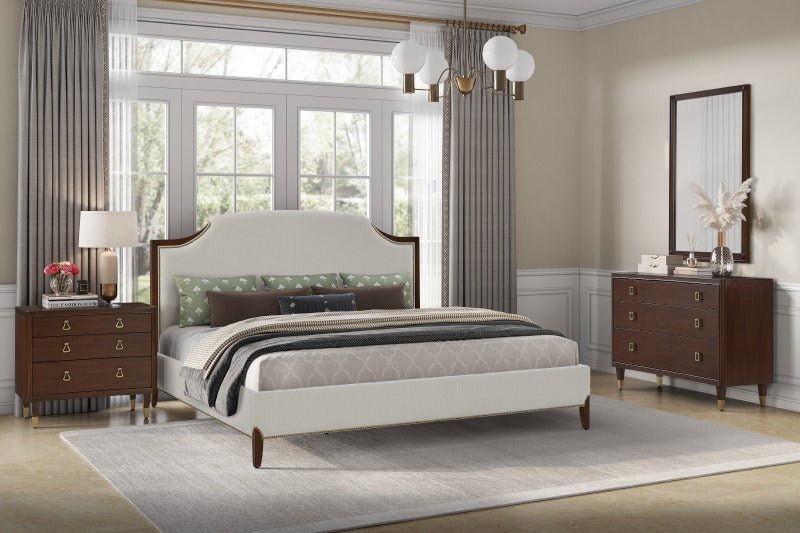 Victorian Dreams Brown Nightstand - Al Rugaib Furniture