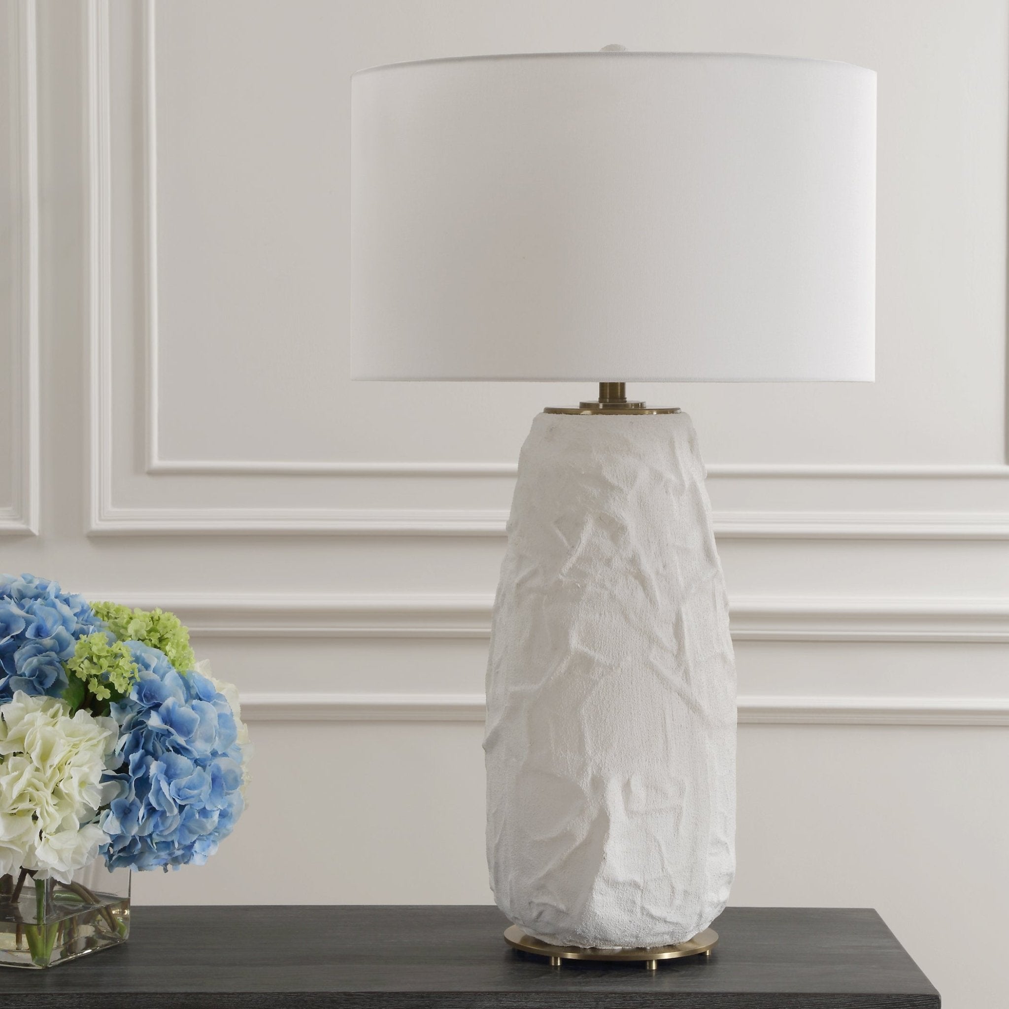Vida White Table Lamp Table Lamps| Uttermost