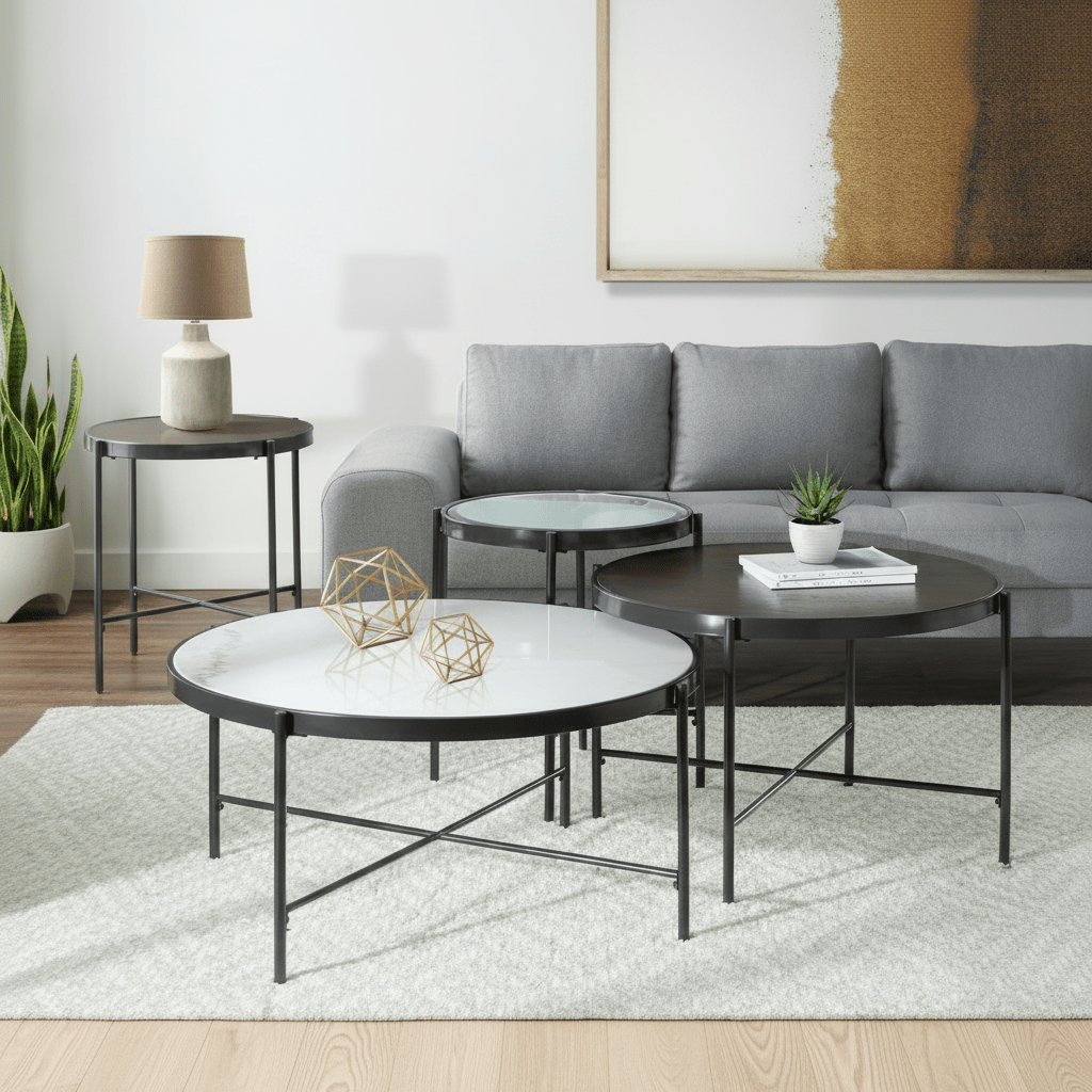 Vienna Coffee Table W/Marble Top Coffee Tables| Roots Furniture