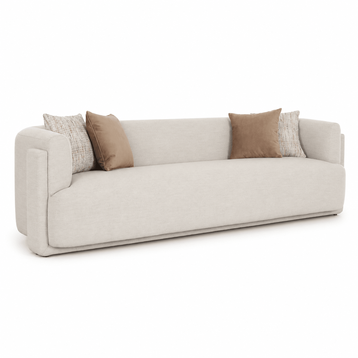 Vienna White 4 Seater Sofa XL Sofas| AlRugaib Furniture
