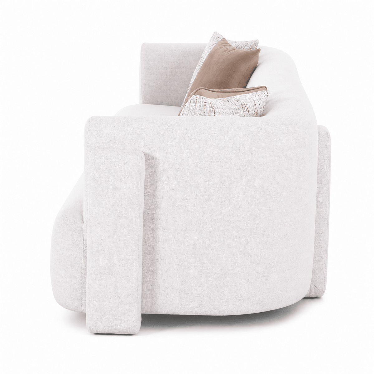 Vienna White 5 Seater Sofa 300 cm Sofas & Loveseats| AlRugaib Furniture