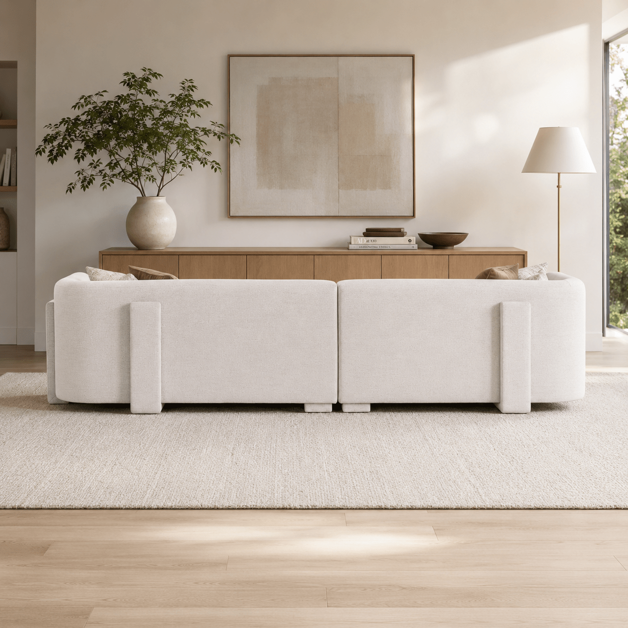 Vienna White 6 Seater Sofa 356 cm Sofas & Loveseats| Roots Furniture