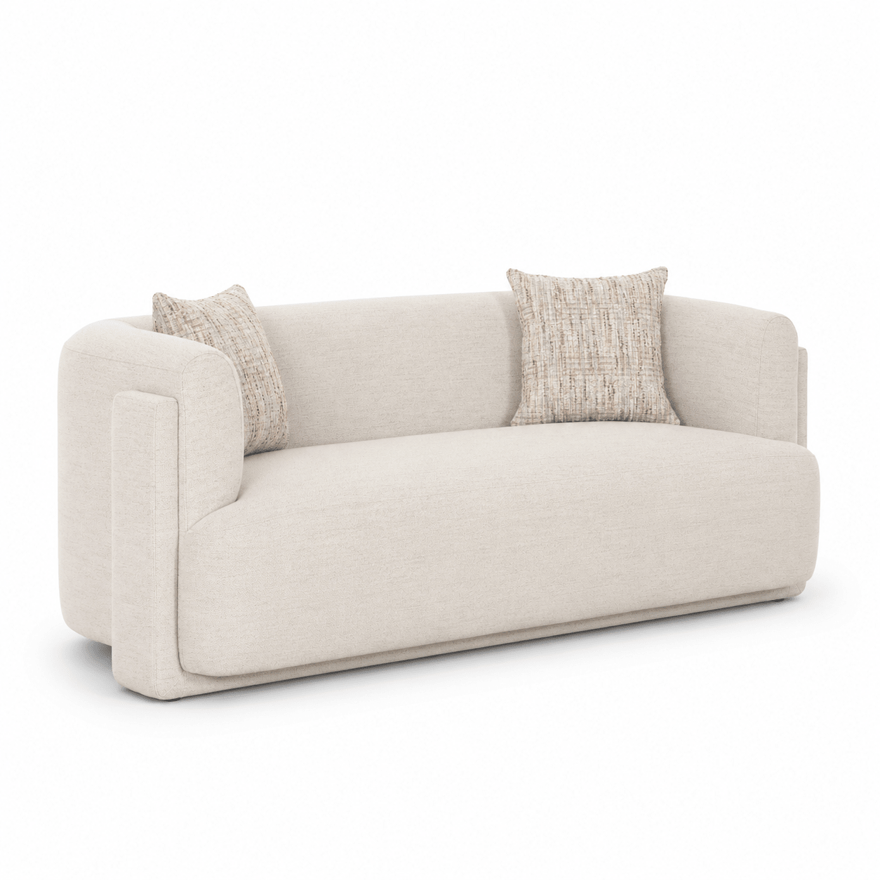 Vienna White Loveseat Sofas & Loveseats| AlRugaib Furniture