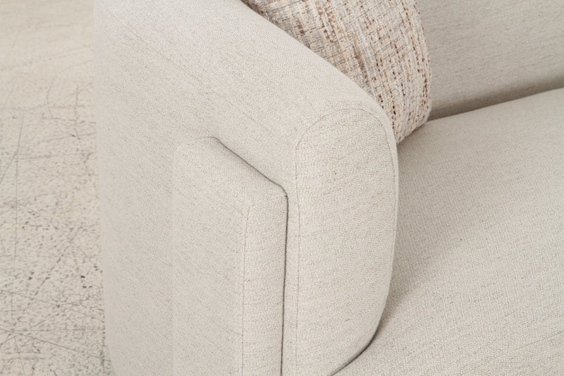 Vienna White Loveseat - Al Rugaib Furniture