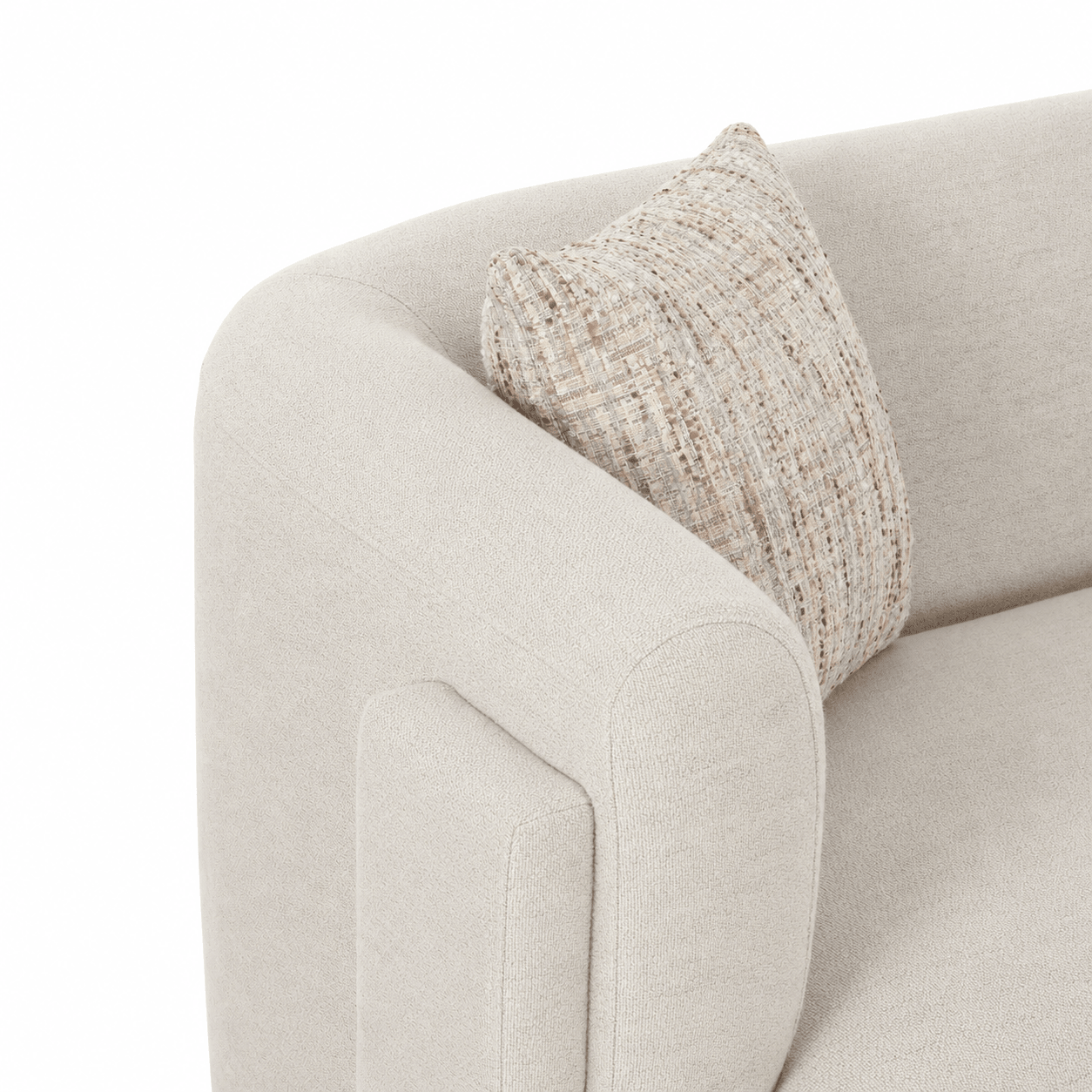 Vienna White Loveseat Sofas & Loveseats| AlRugaib Furniture