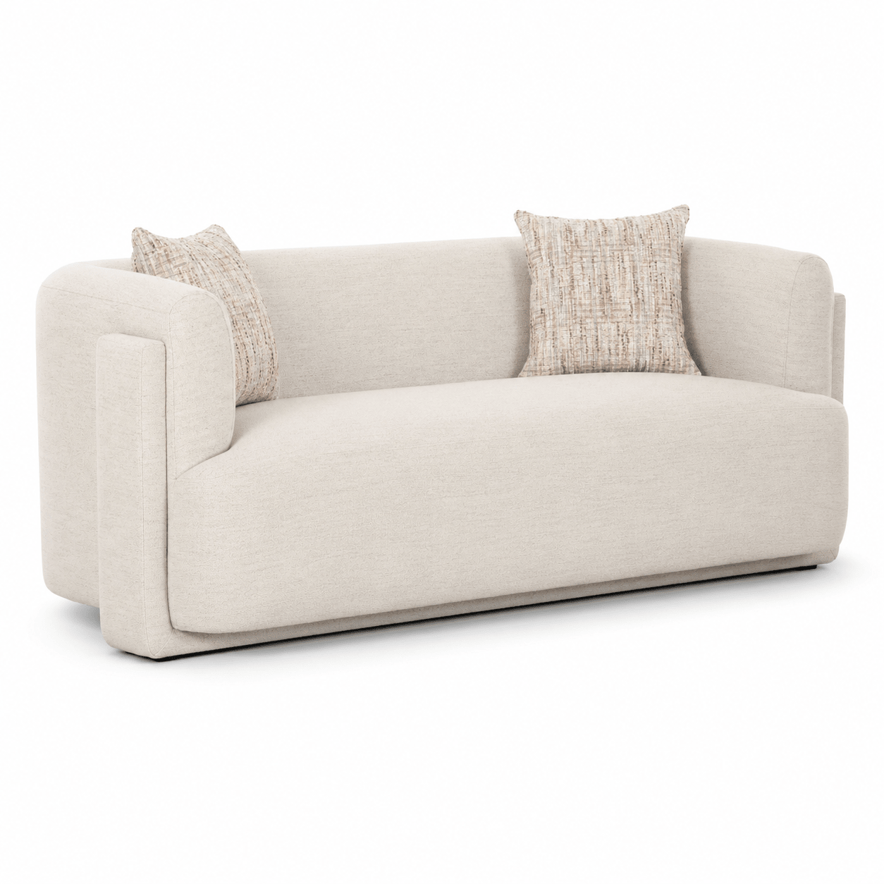 Vienna White Loveseat Sofas & Loveseats| AlRugaib Furniture