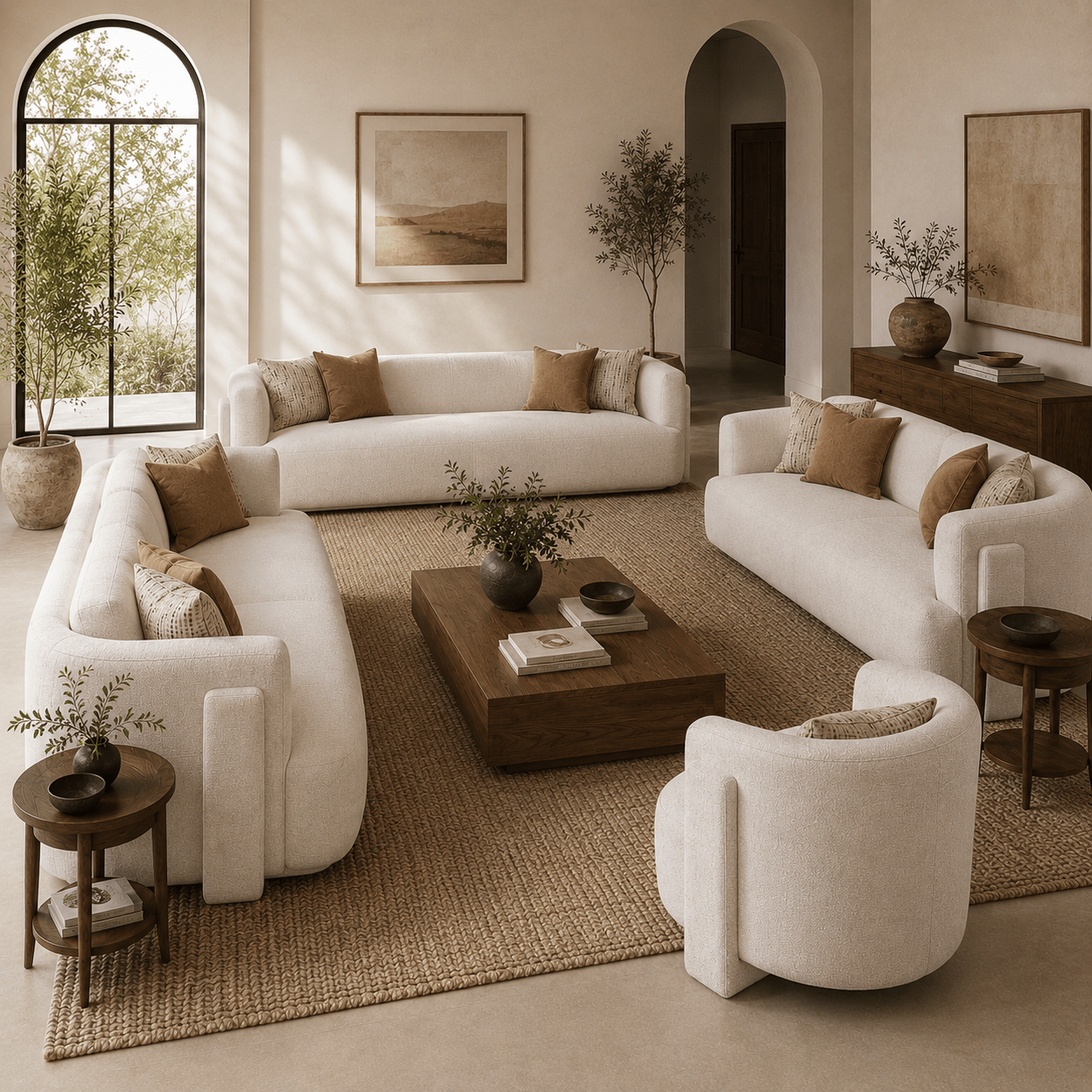 Vienna White Set Living Room Sets| AlRugaib Furniture