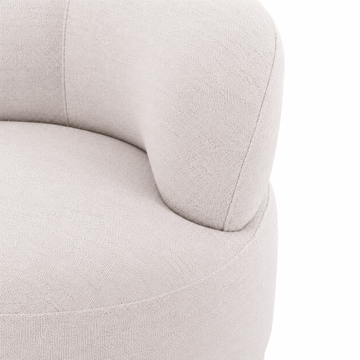 Vienna White Swivel Chair Chairs| AlRugaib Furniture
