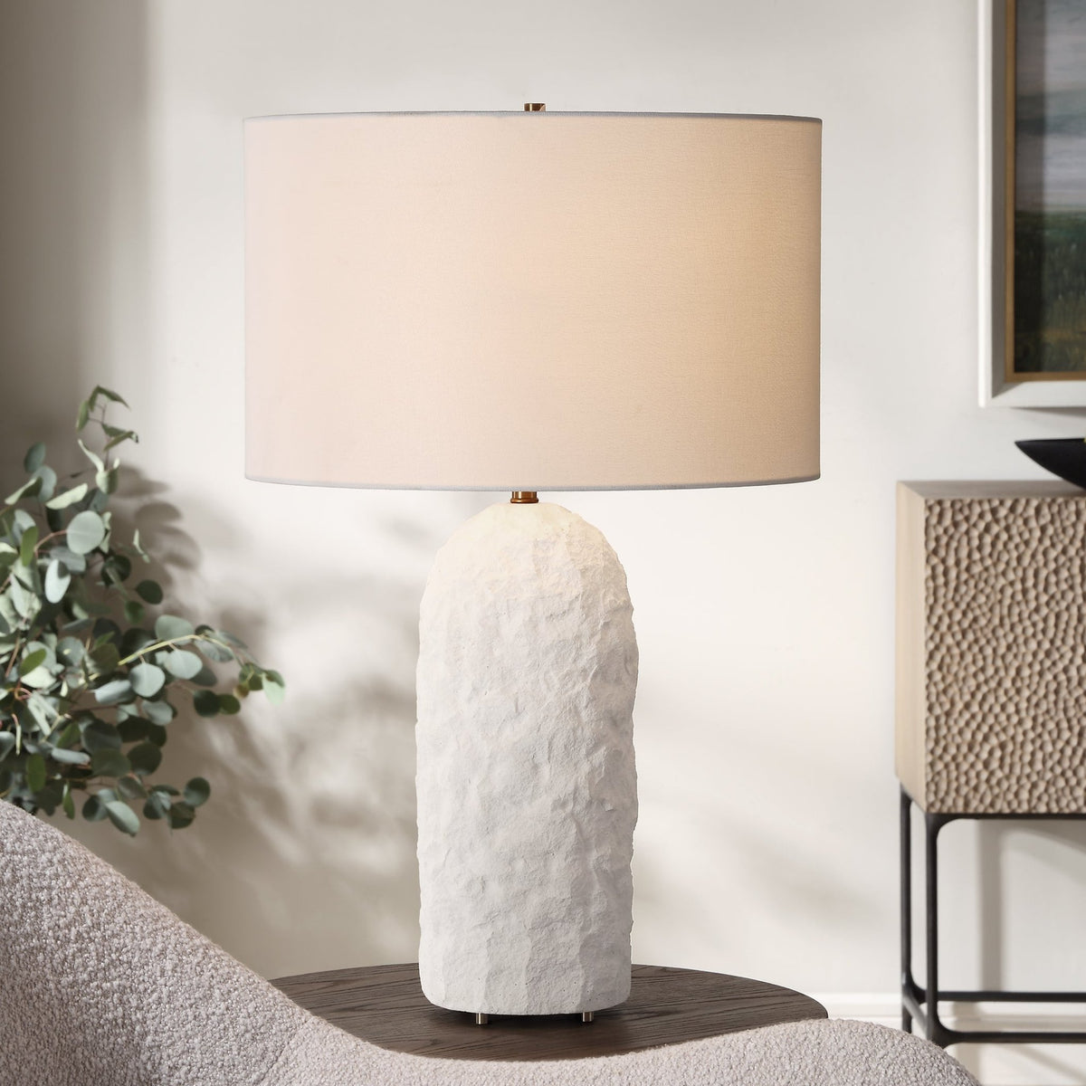 Vieste White Table Lamp Table Lamps| Uttermost