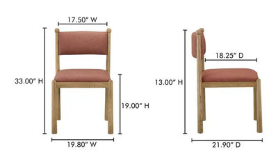 Villetta Dining Chair Deep Pink - Al Rugaib Furniture