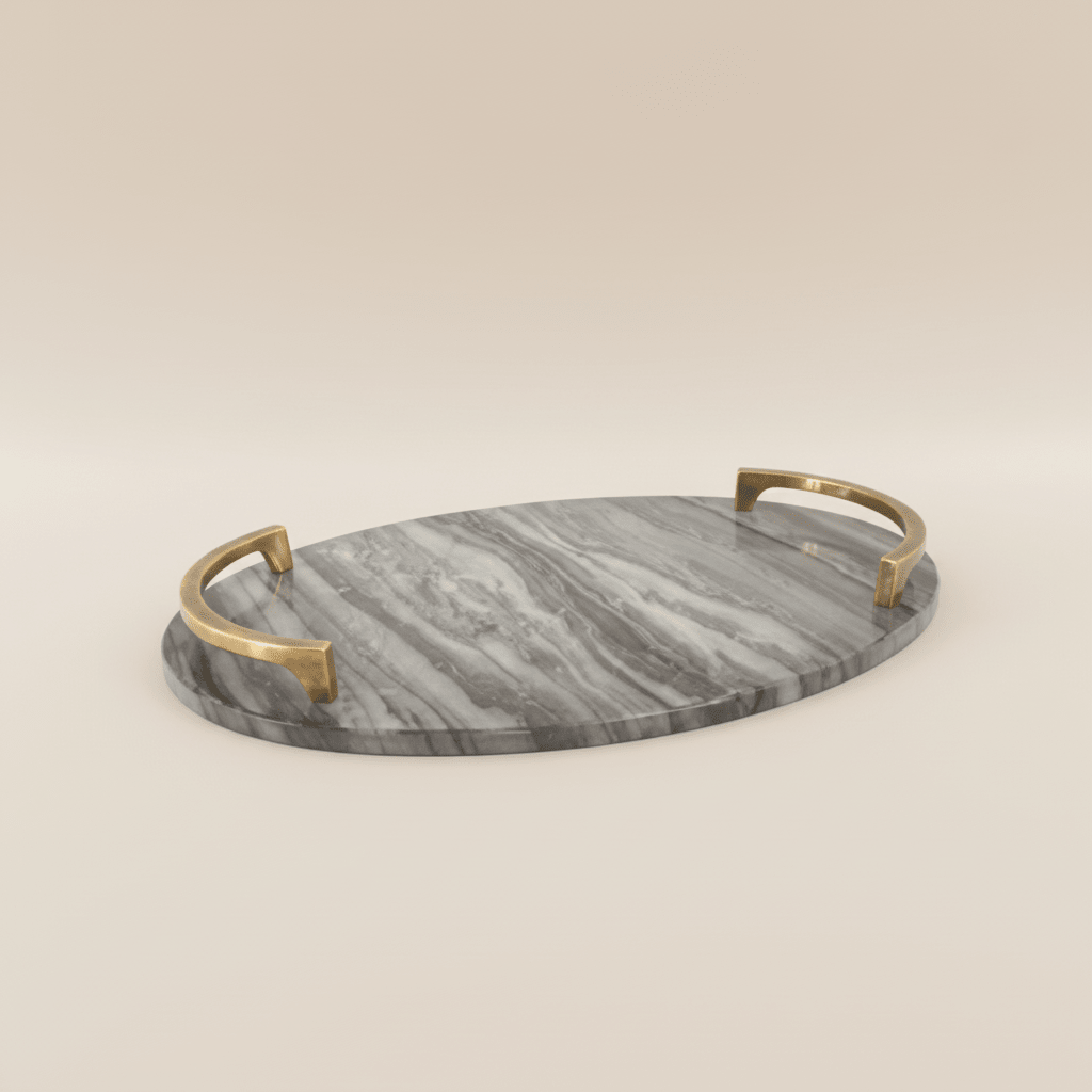 Vintage Grey Marble Tray Tray| Roots Furniture