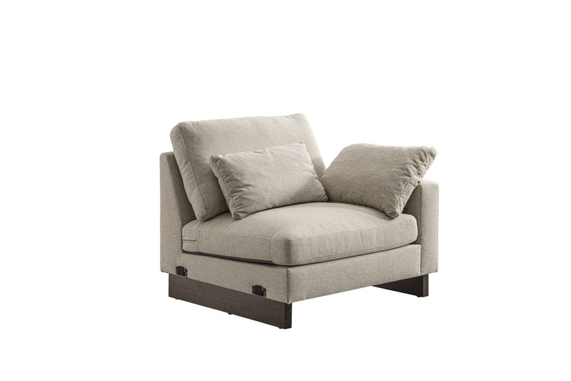 Violin Beige 1 Seater Raf - Al Rugaib Furniture