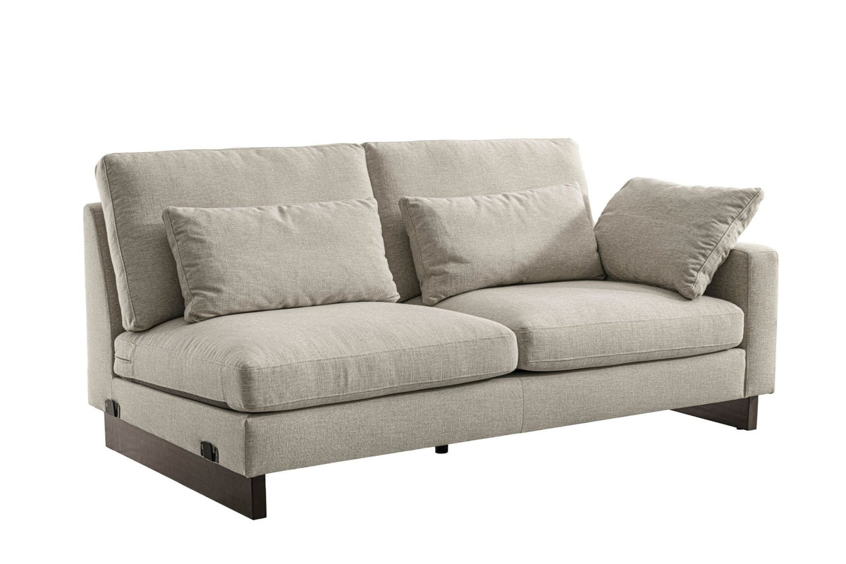 Violin Beige 2 Seater Raf Sectionals| Roots Furniture