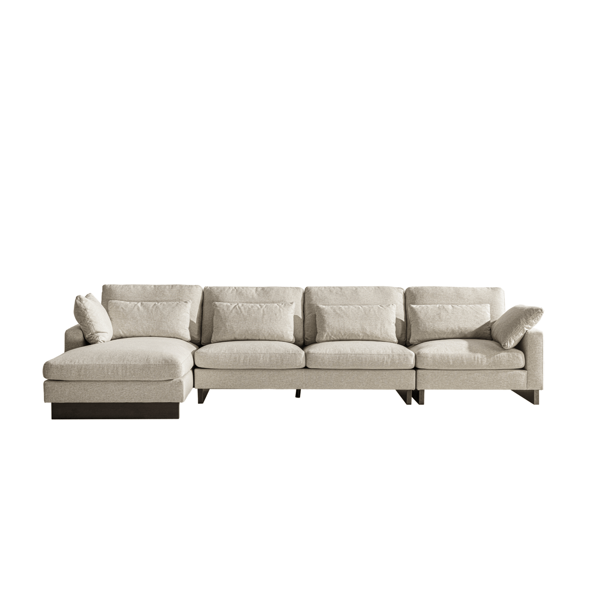 Violin Beige Left Chaise Sectionals| Roots Furniture