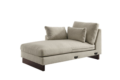 Violin Beige Left Chaise - Al Rugaib Furniture