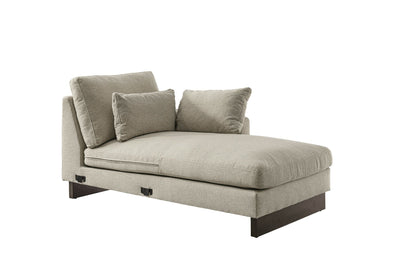 Violin Beige Right Chaise - Al Rugaib Furniture