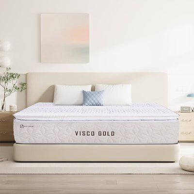 Visco Gold Mattress | Height 37 cm | Softness 5/10 | 23 Memory Foam Layers | Single - Side Use - Al Rugaib Furniture