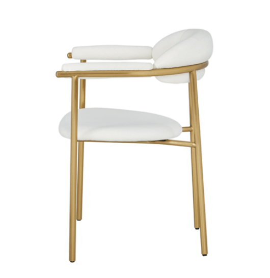 Volakas Hammered Elegance Dining Chair - Al Rugaib Furniture