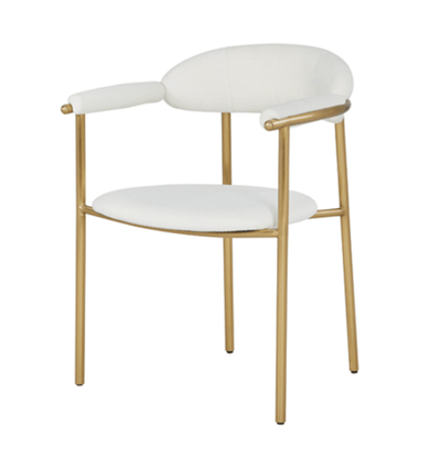 Volakas Hammered Elegance Dining Chair - Al Rugaib Furniture