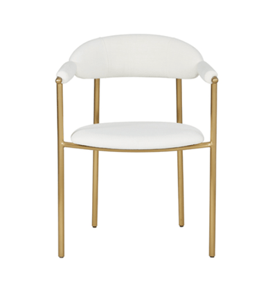 Volakas Hammered Elegance Dining Chair - Al Rugaib Furniture