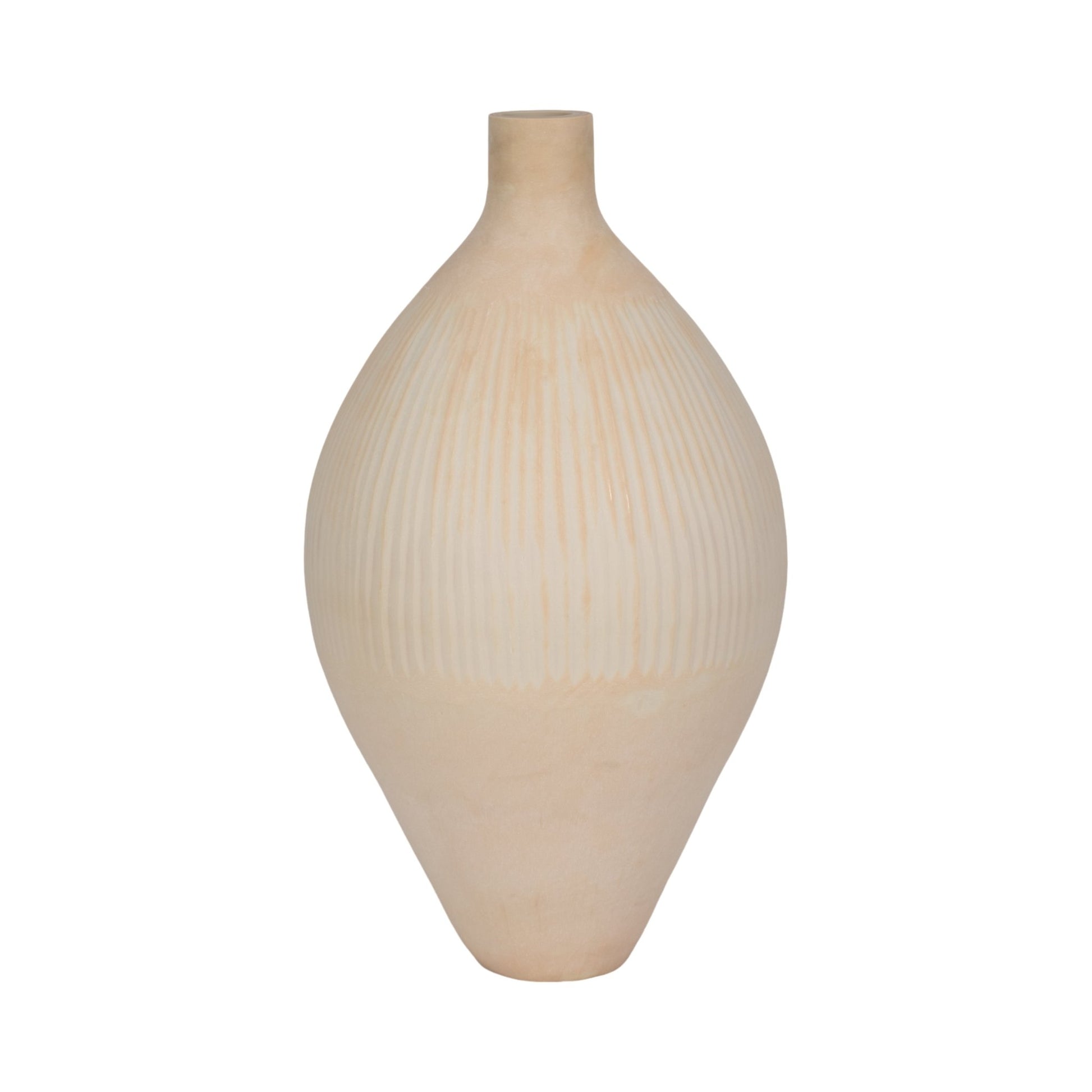 WALLACE CREAM GLASS VASE Vases and Jars| Sagebrook Home