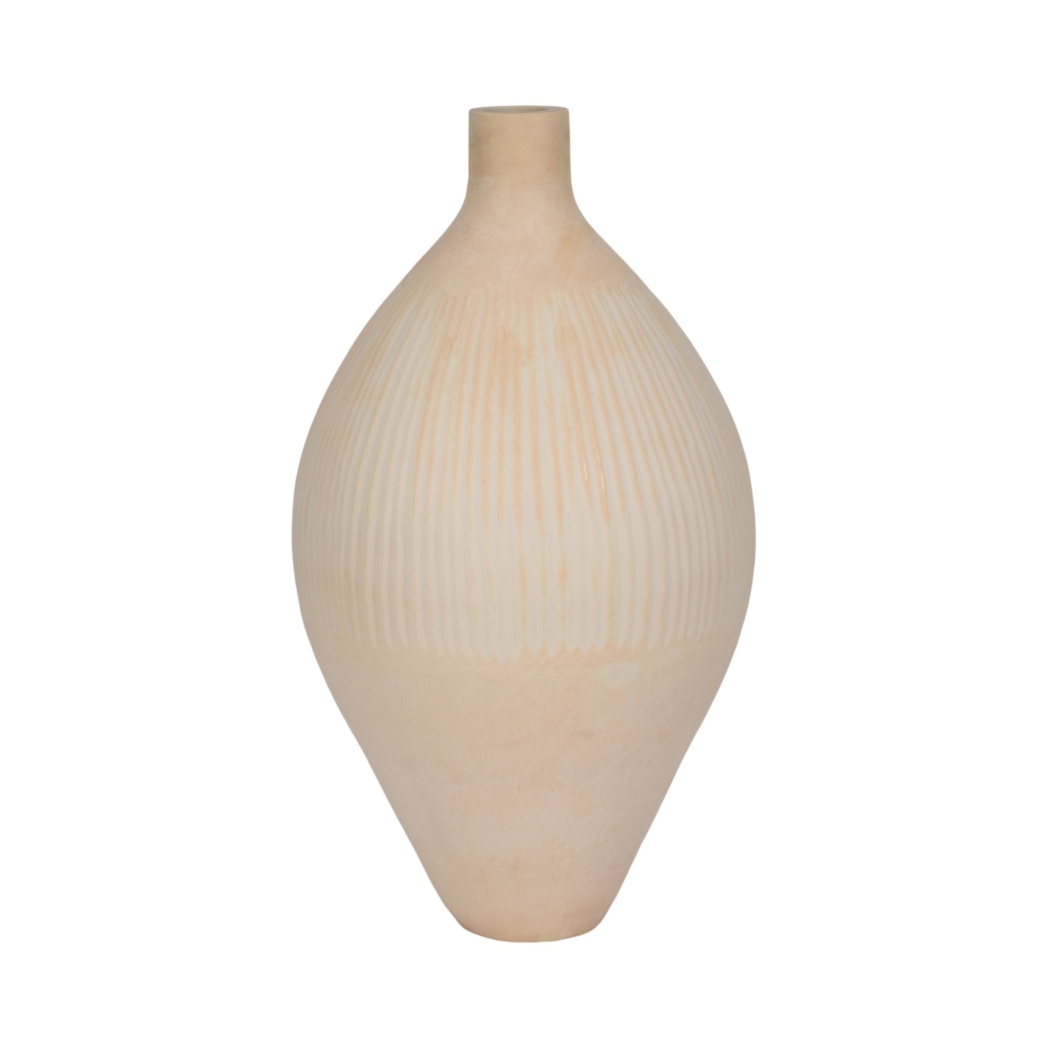 WALLACE CREAM GLASS VASE Vases and Jars| Sagebrook Home