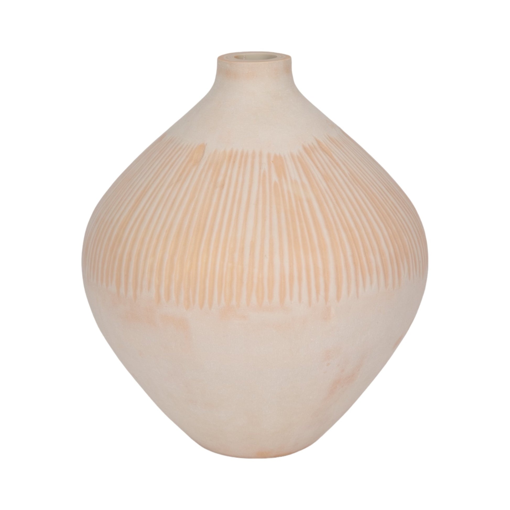 WALLACE CREAM GLASS VASE Vases and Jars| Sagebrook Home