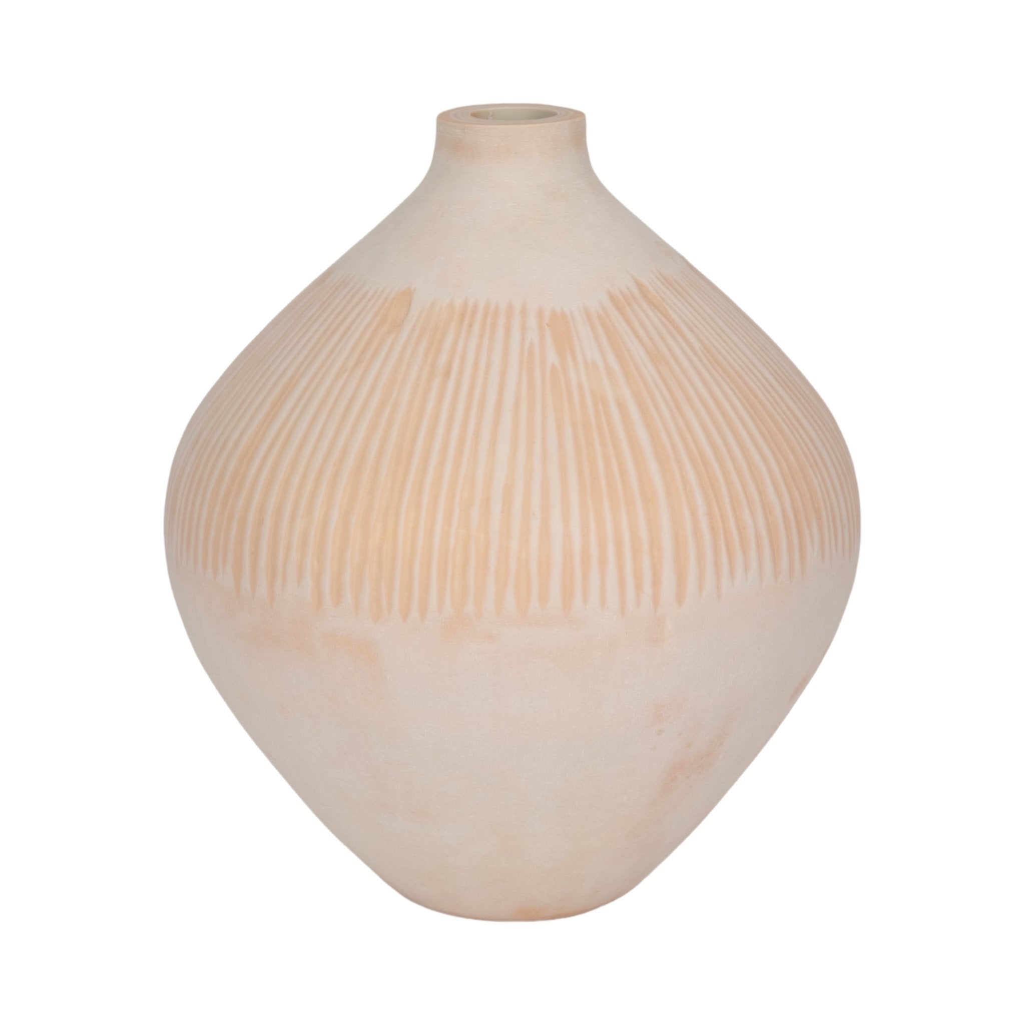 WALLACE CREAM GLASS VASE Vases and Jars| Sagebrook Home