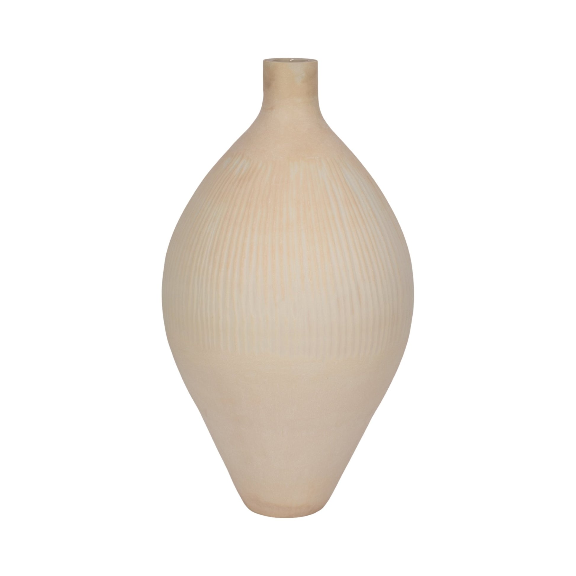 WALLACE CREAM GLASS VASE Vases and Jars| Sagebrook Home
