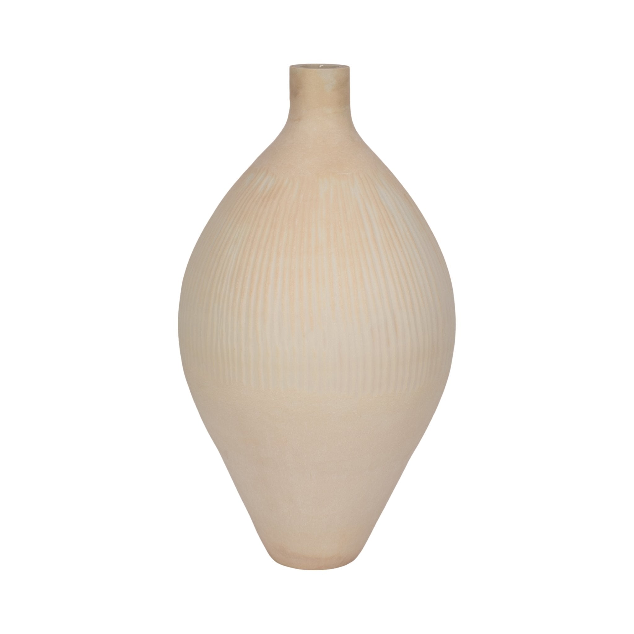 WALLACE CREAM GLASS VASE Vases and Jars| Sagebrook Home