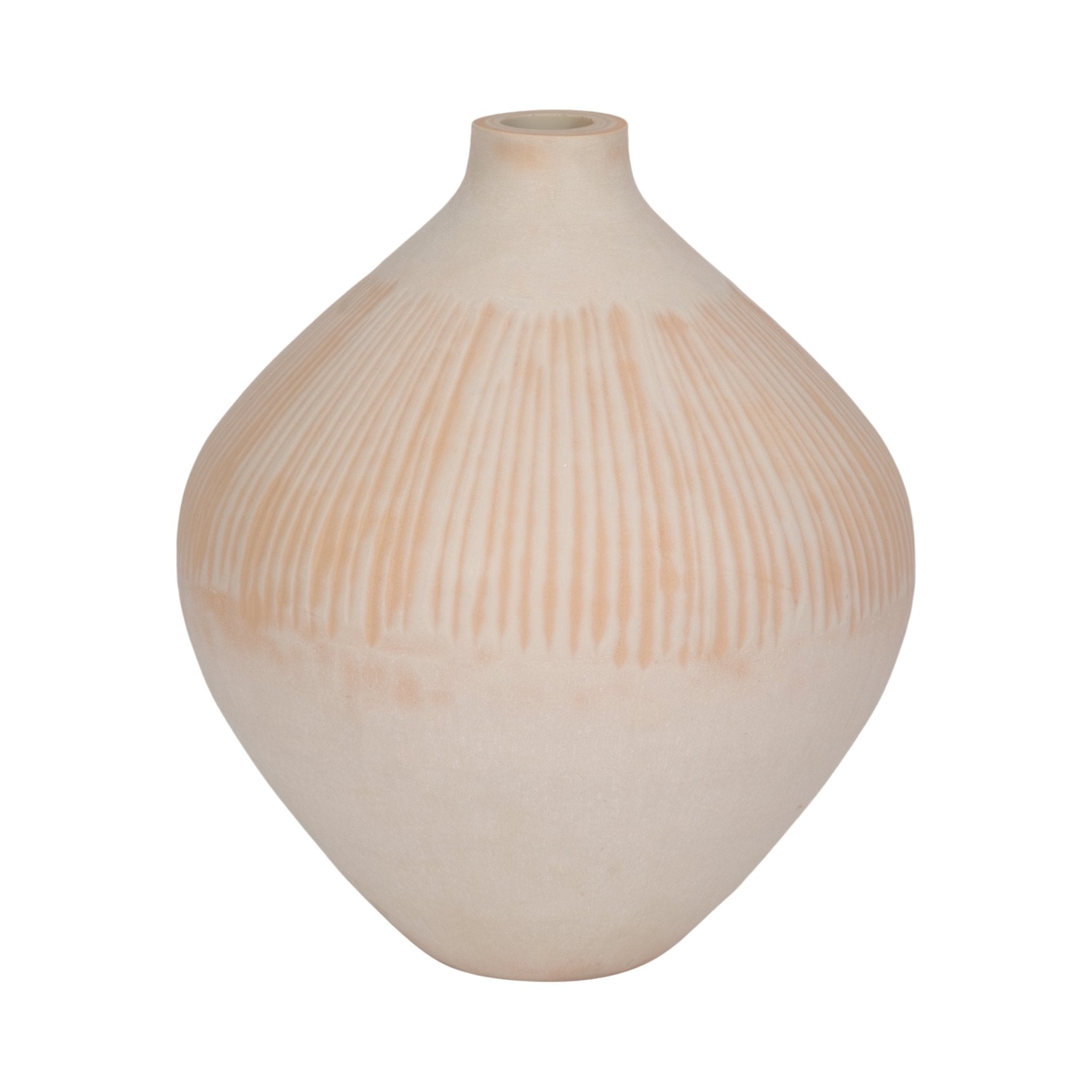 WALLACE CREAM GLASS VASE Vases and Jars| Sagebrook Home