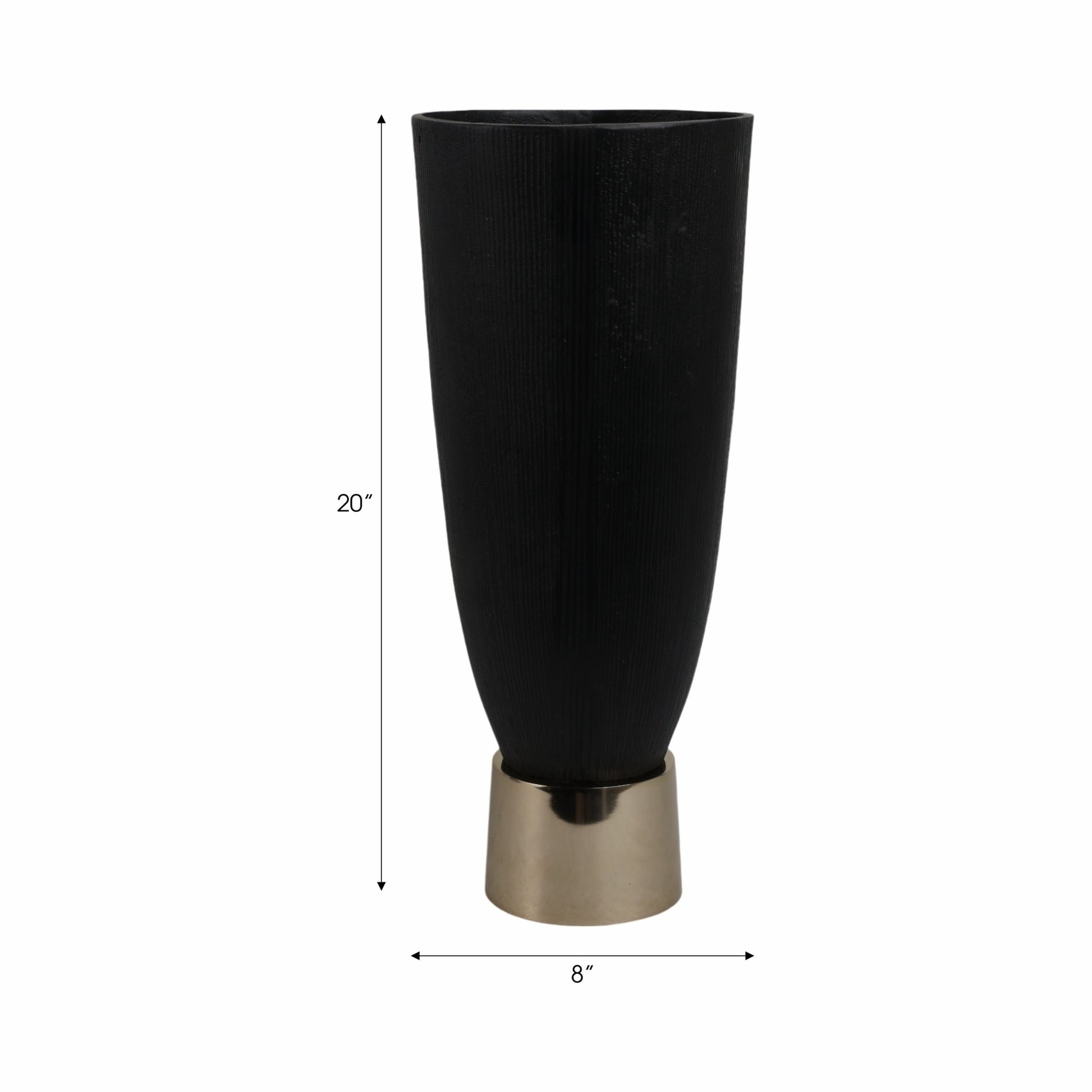 Wallmar Black And Gold Vase Vases and Jars| Sagebrook Home
