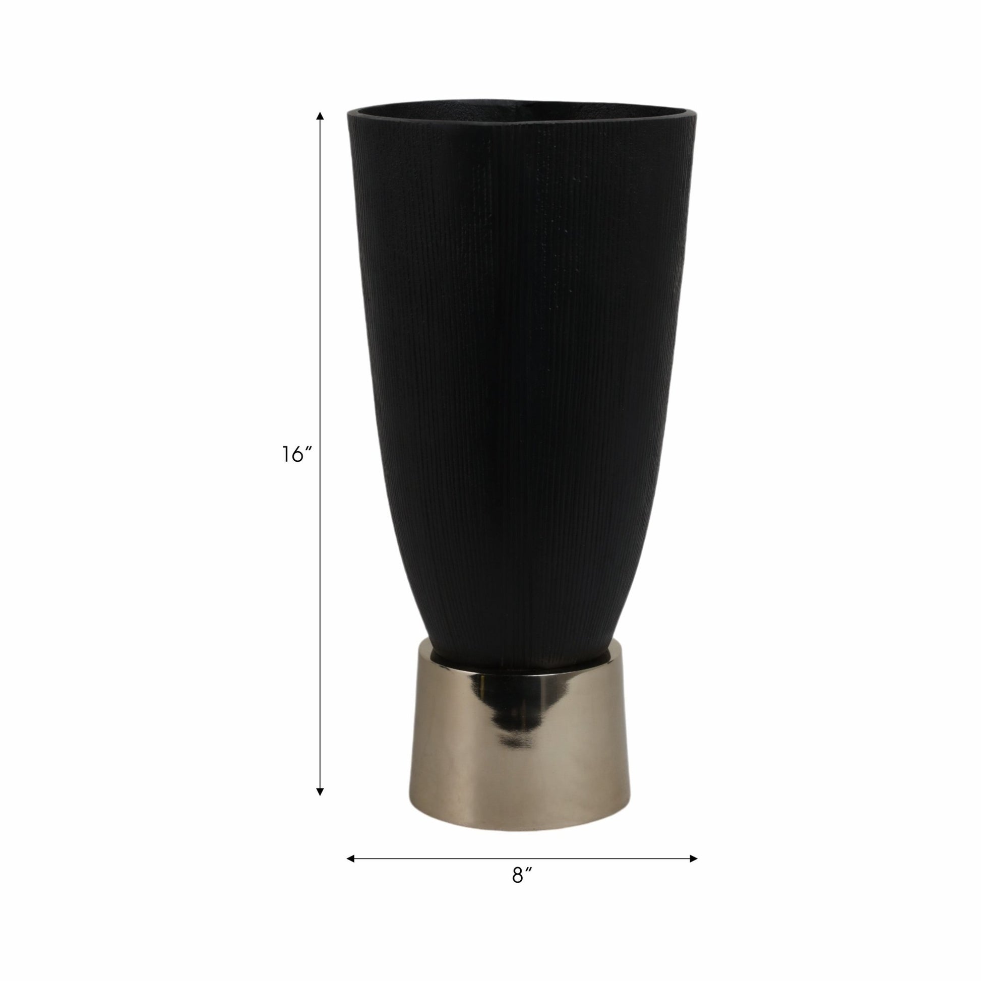 Wallmar Black And Gold Vase Vases and Jars| Sagebrook Home