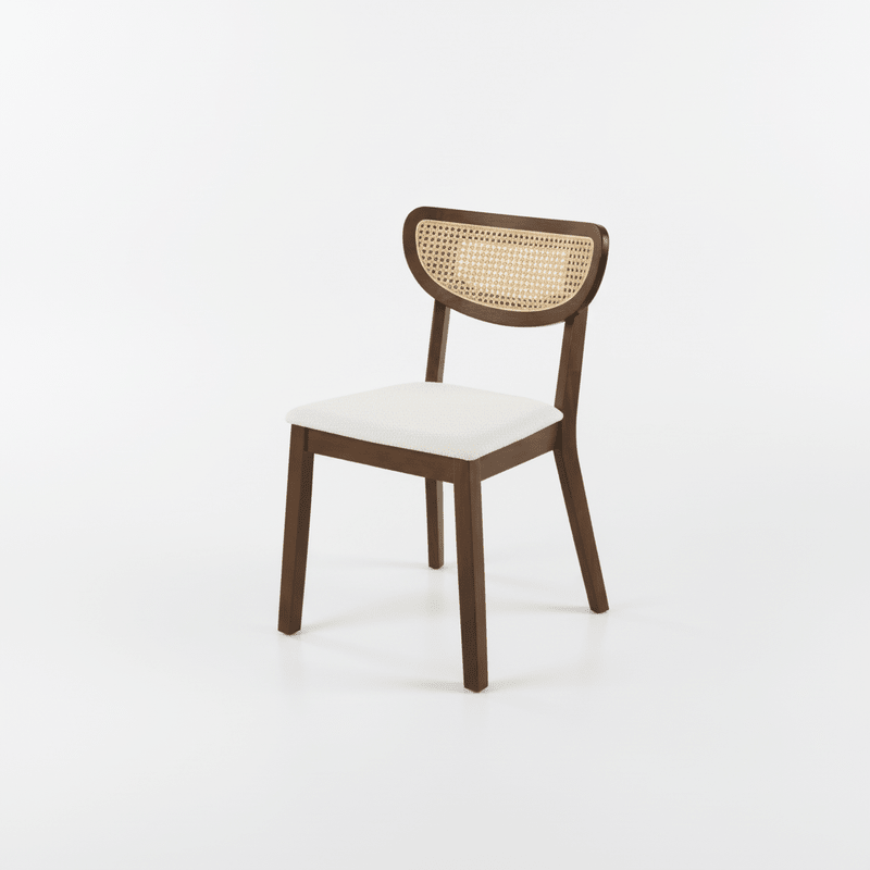 Walnut Wood Dining Set Malaga t – Natural touch with elegant character Dining Set| Otath